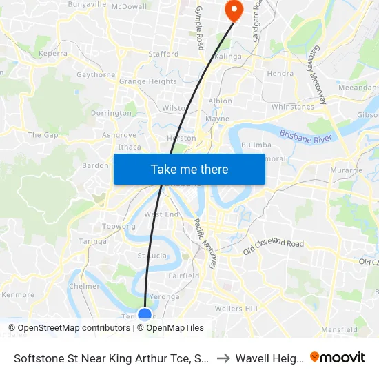 Softstone St Near King Arthur Tce, Stop 38 to Wavell Heights map