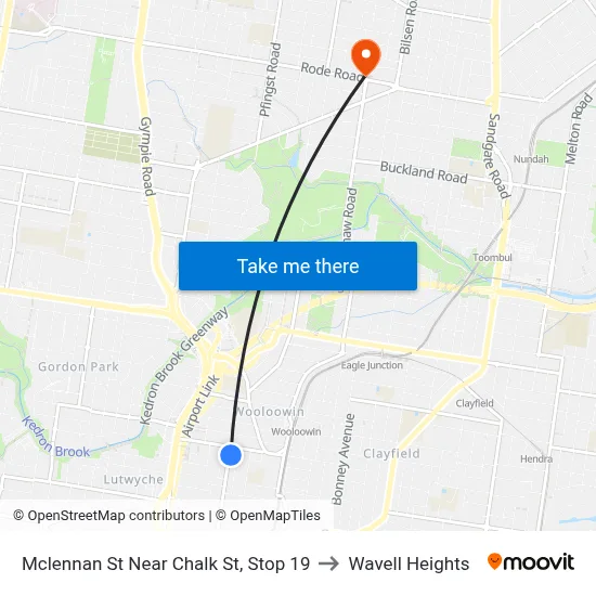 Mclennan St Near Chalk St, Stop 19 to Wavell Heights map