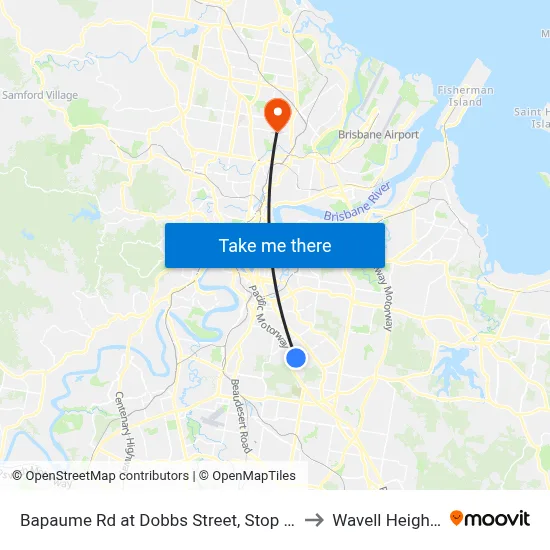 Bapaume Rd at Dobbs Street, Stop 63 to Wavell Heights map