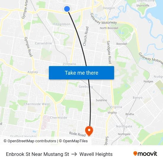 Enbrook St Near Mustang St to Wavell Heights map