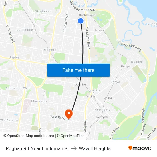 Roghan Rd Near Lindeman St to Wavell Heights map