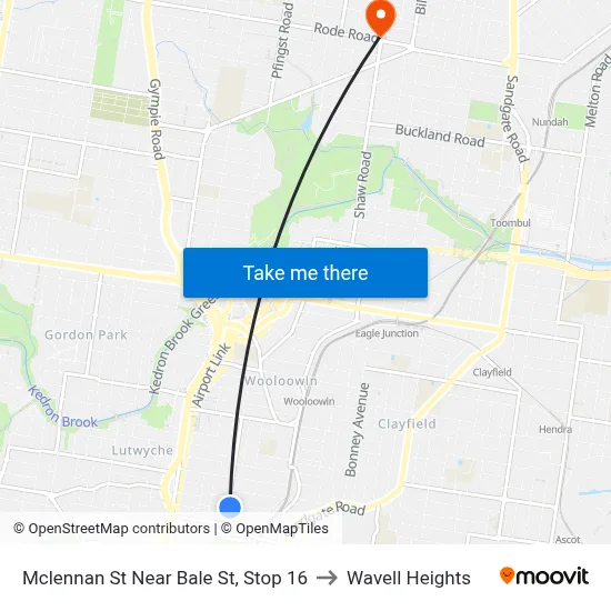 Mclennan St Near Bale St, Stop 16 to Wavell Heights map