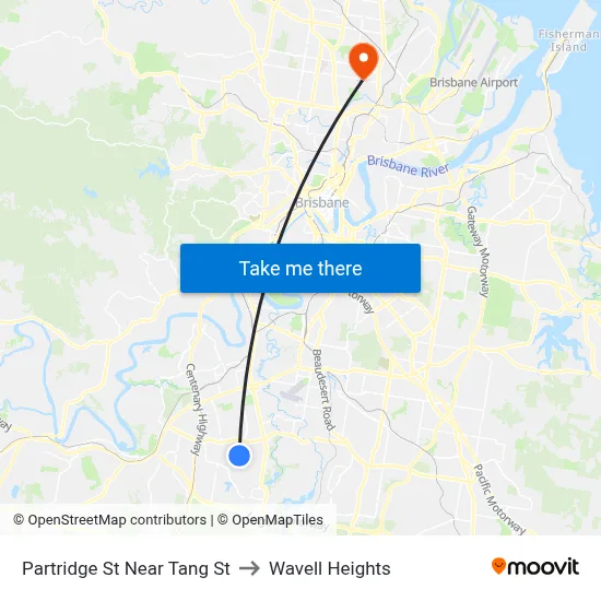 Partridge St Near Tang St to Wavell Heights map