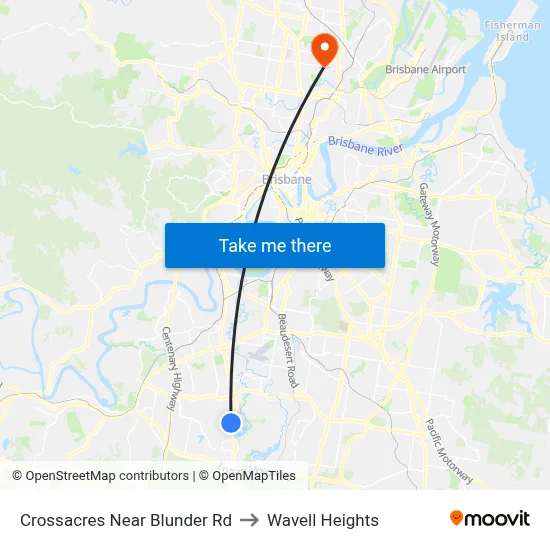 Crossacres Near Blunder Rd to Wavell Heights map