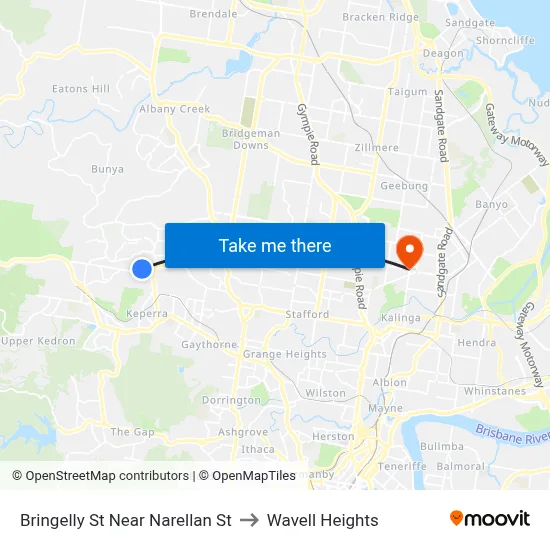 Bringelly St Near Narellan St to Wavell Heights map