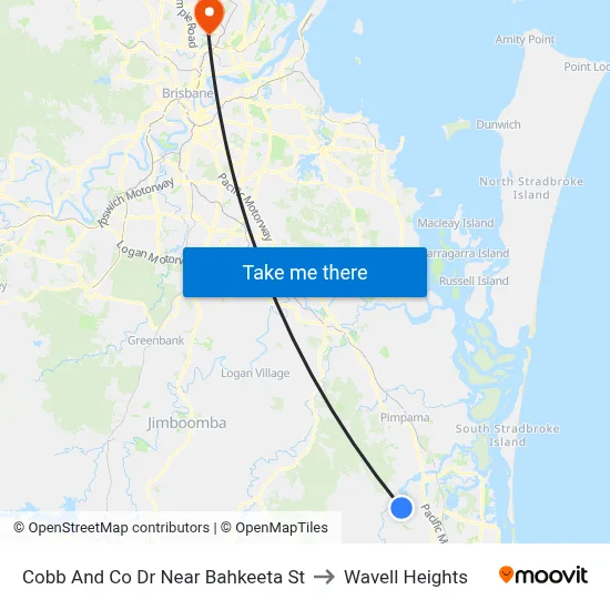 Cobb And Co Dr Near Bahkeeta St to Wavell Heights map