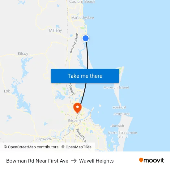 Bowman Rd Near First Ave to Wavell Heights map