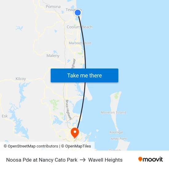 Noosa Pde at Nancy Cato Park to Wavell Heights map