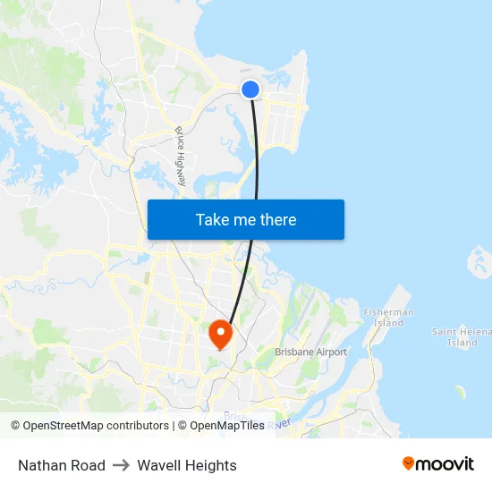 Nathan Road to Wavell Heights map