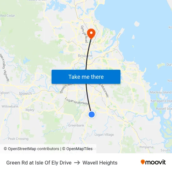 Green Rd at Isle Of Ely Drive to Wavell Heights map