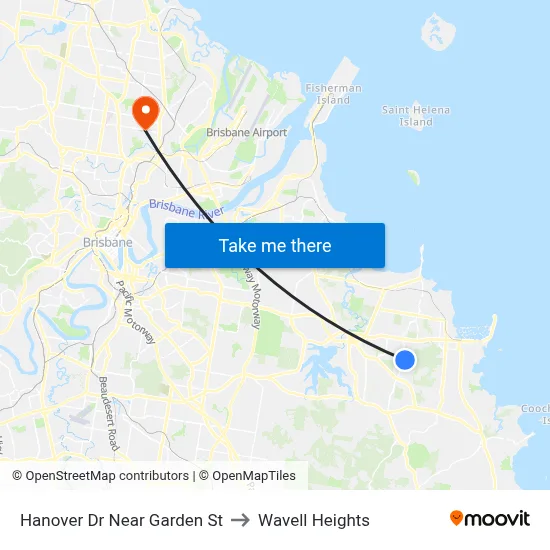 Hanover Dr Near Garden St to Wavell Heights map