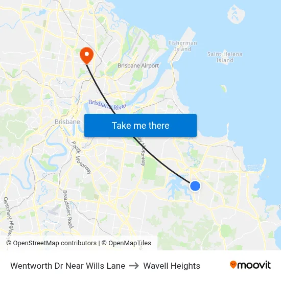Wentworth Dr Near Wills Lane to Wavell Heights map
