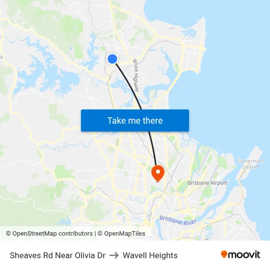 Sheaves Rd Near Olivia Dr to Wavell Heights map