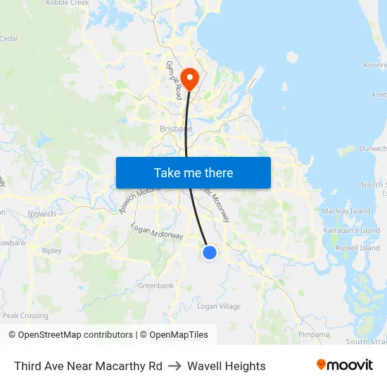 Third Ave Near Macarthy Rd to Wavell Heights map