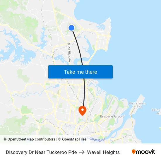 Discovery Dr Near Tuckeroo Pde to Wavell Heights map