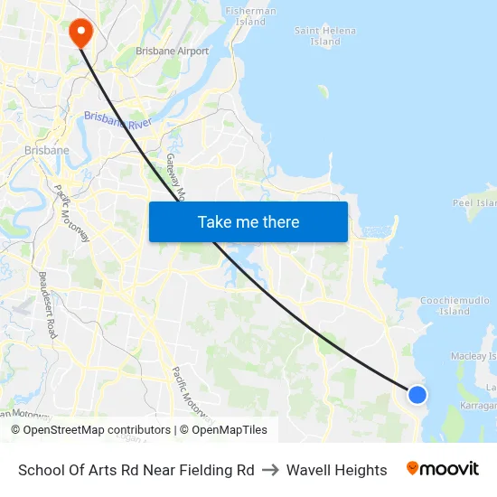 School Of Arts Rd Near Fielding Rd to Wavell Heights map