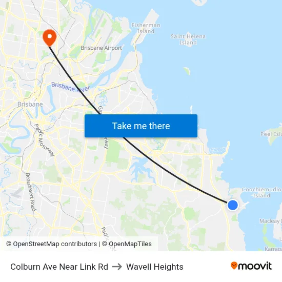 Colburn Ave Near Link Rd to Wavell Heights map