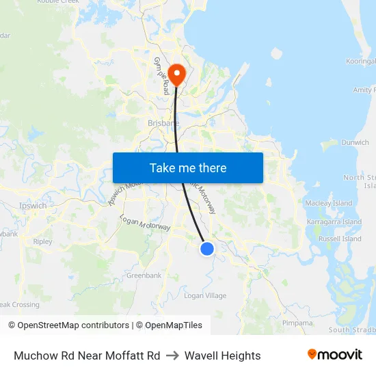 Muchow Rd Near Moffatt Rd to Wavell Heights map