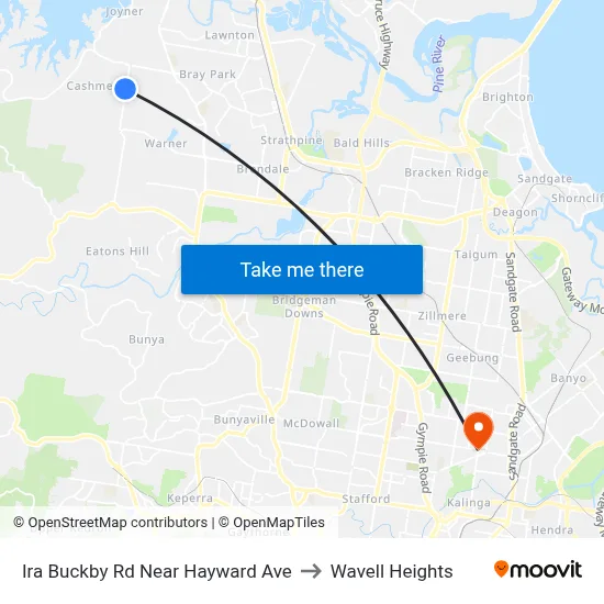 Ira Buckby Rd Near Hayward Ave to Wavell Heights map