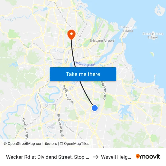 Wecker Rd at Dividend Street, Stop 64a to Wavell Heights map