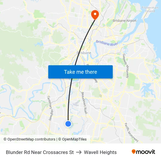 Blunder Rd Near Crossacres St to Wavell Heights map