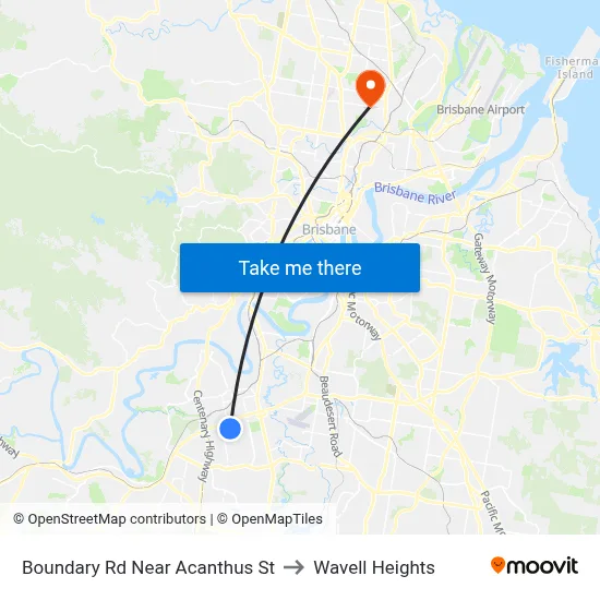 Boundary Rd Near Acanthus St to Wavell Heights map