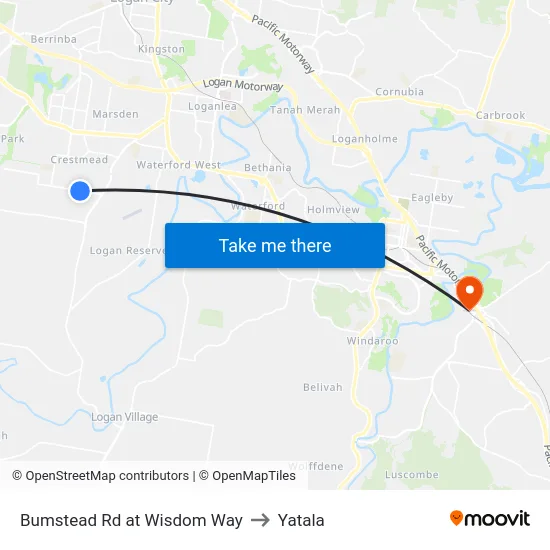 Bumstead Rd at Wisdom Way to Yatala map