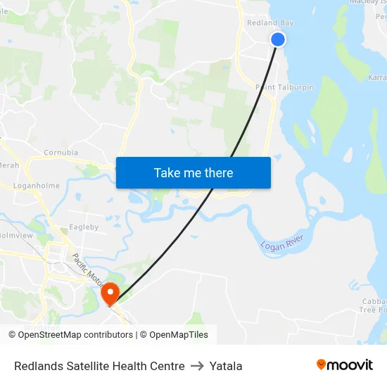 Redlands Satellite Health Centre to Yatala map
