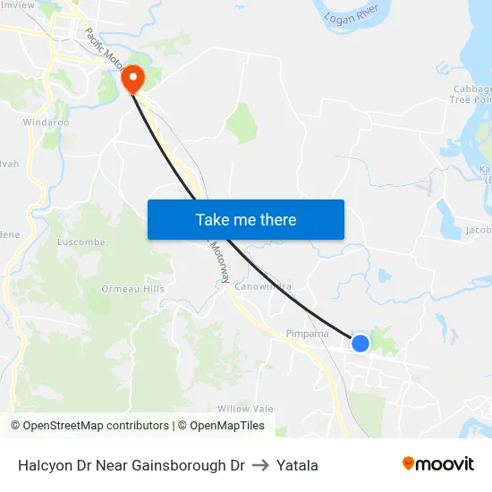 Halcyon Dr Near Gainsborough Dr to Yatala map