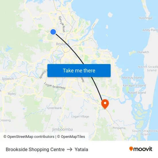 Brookside Shopping Centre to Yatala map