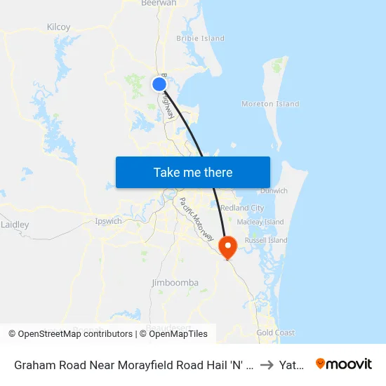 Graham Road Near Morayfield Road Hail 'N' Ride to Yatala map