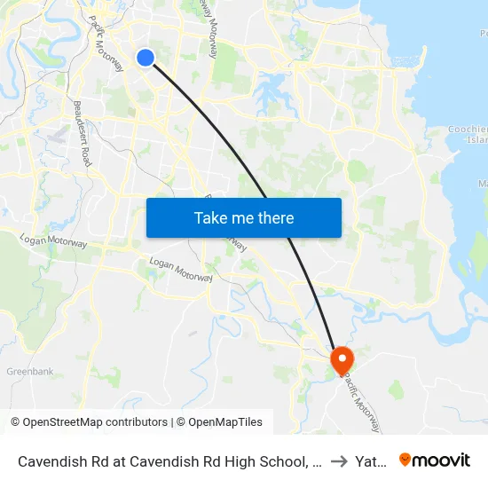 Cavendish Rd at Cavendish Rd High School, Stop 41 to Yatala map
