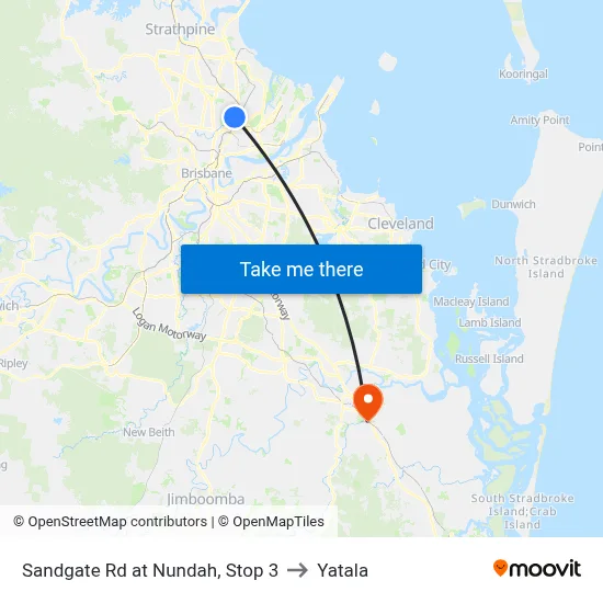 Sandgate Rd at Nundah, Stop 3 to Yatala map
