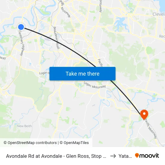 Avondale Rd at Avondale - Glen Ross, Stop 61 to Yatala map