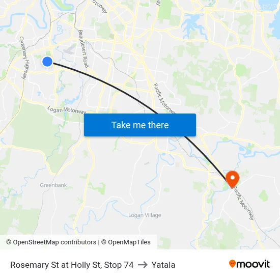 Rosemary St at Holly St, Stop 74 to Yatala map