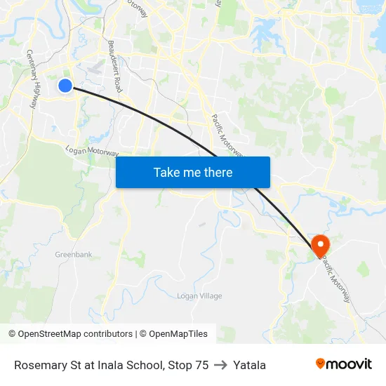 Rosemary St at Inala School, Stop 75 to Yatala map