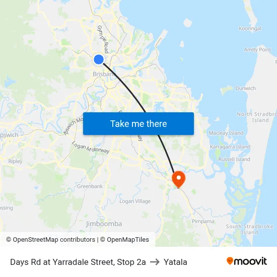 Days Rd at Yarradale Street, Stop 2a to Yatala map