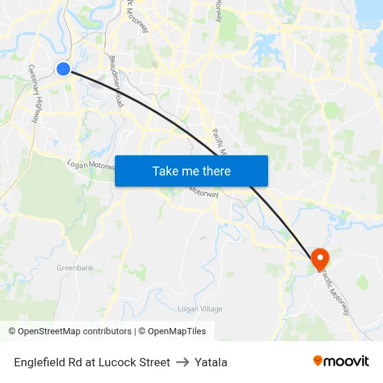 Englefield Rd at Lucock Street to Yatala map