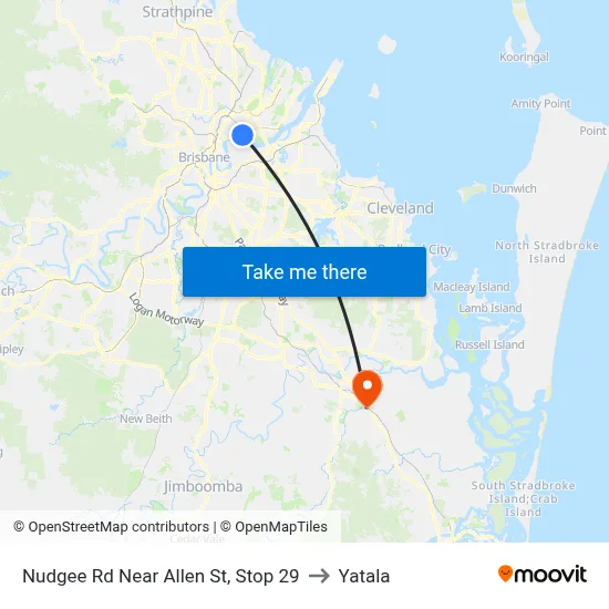 Nudgee Rd Near Allen St, Stop 29 to Yatala map