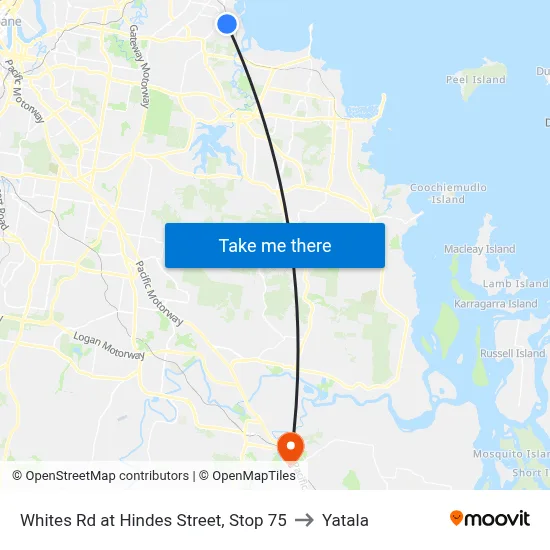 Whites Rd at Hindes Street, Stop 75 to Yatala map