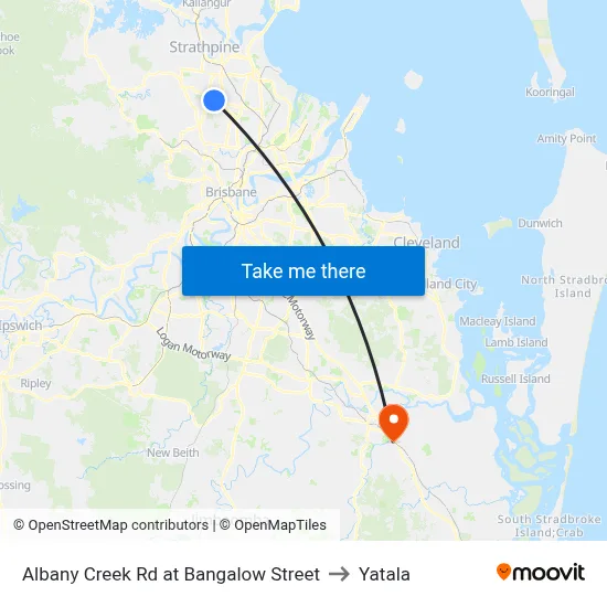 Albany Creek Rd at Bangalow Street to Yatala map