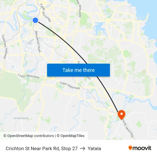 Crichton St Near Park Rd, Stop 27 to Yatala map