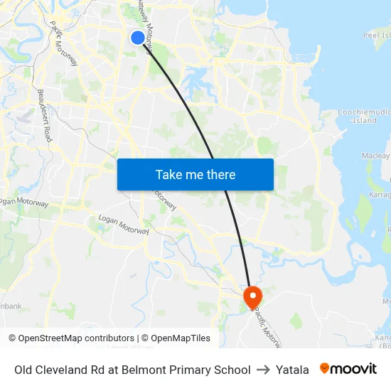 Old Cleveland Rd at Belmont Primary School to Yatala map