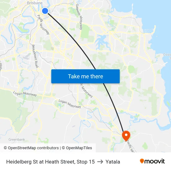 Heidelberg St at Heath Street, Stop 15 to Yatala map