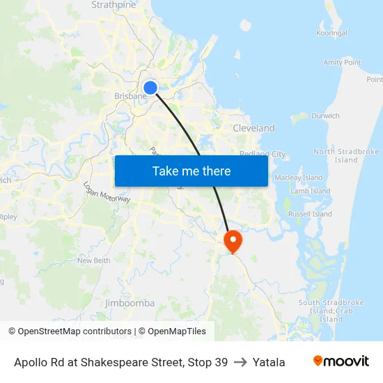 Apollo Rd at Shakespeare Street, Stop 39 to Yatala map