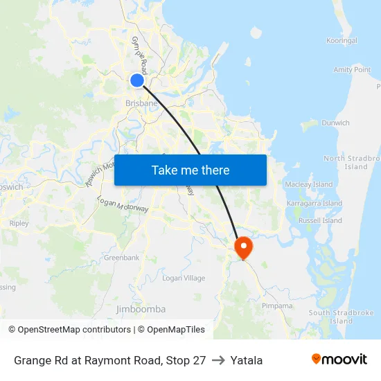 Grange Rd at Raymont Road, Stop 27 to Yatala map