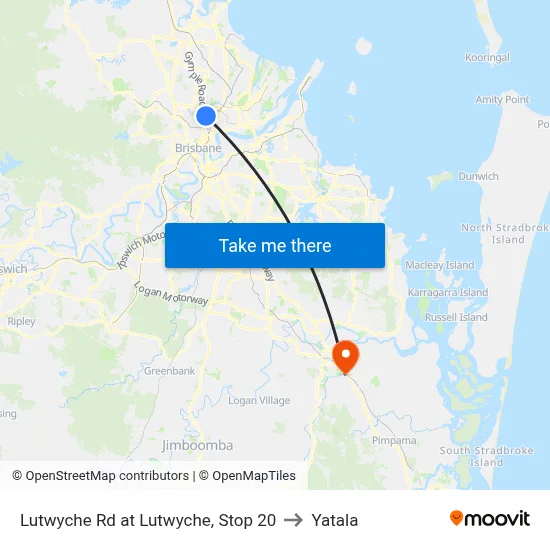 Lutwyche Rd at Lutwyche, Stop 20 to Yatala map