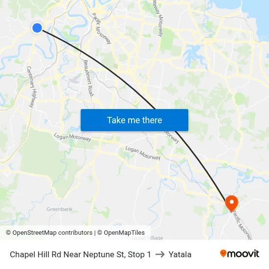 Chapel Hill Rd Near Neptune St, Stop 1 to Yatala map