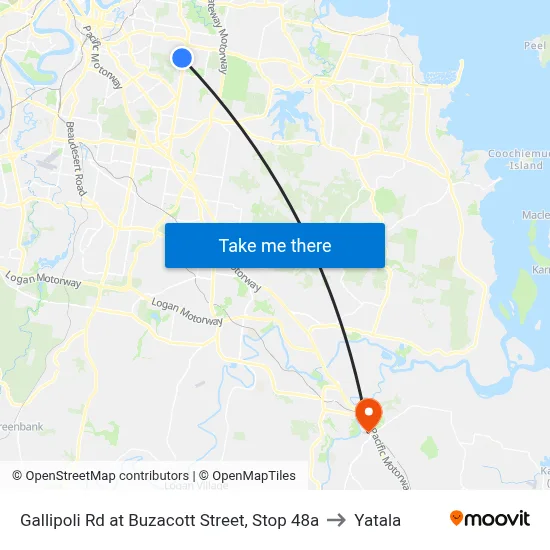Gallipoli Rd at Buzacott Street, Stop 48a to Yatala map