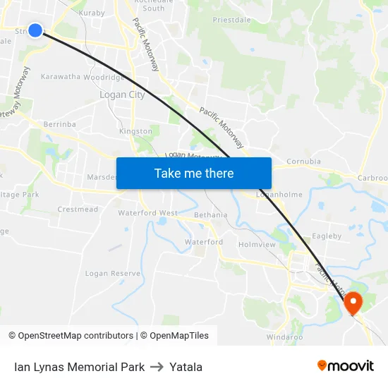 Ian Lynas Memorial Park to Yatala map